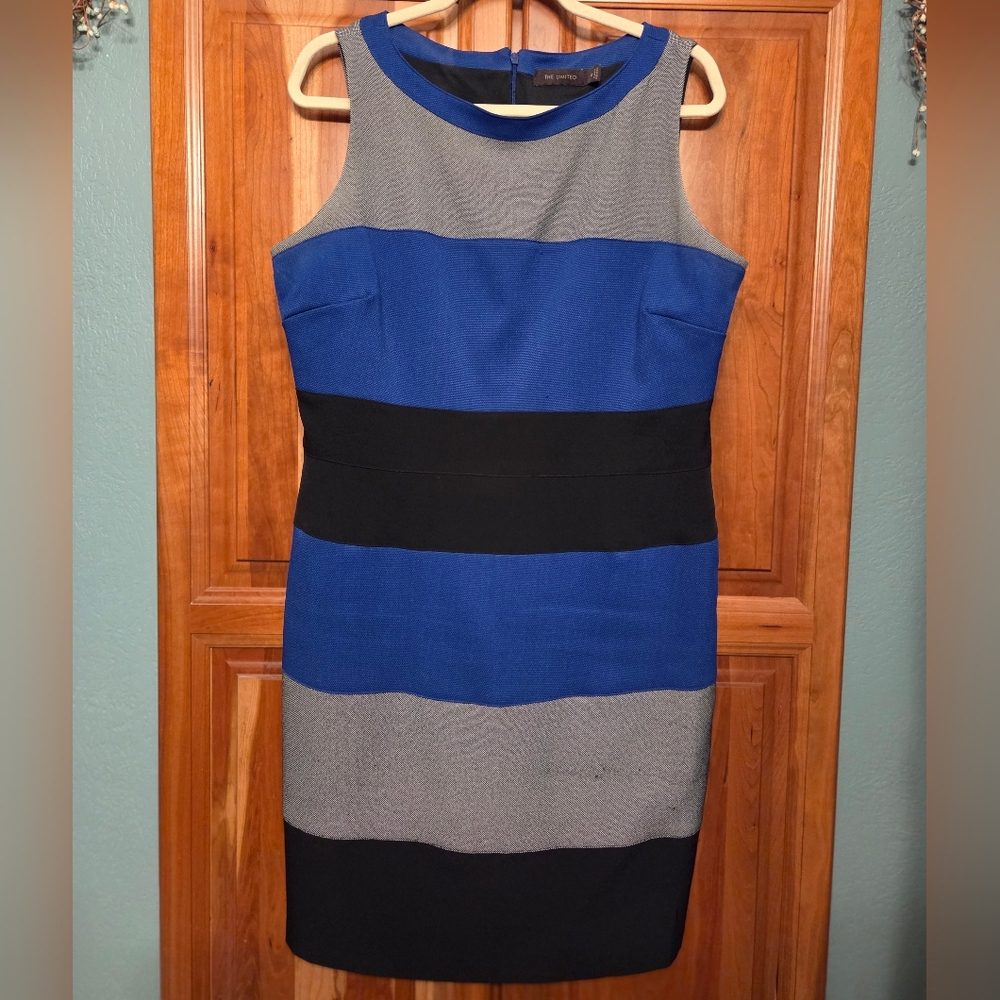 The Limited Blue and Black Women's Sheath Dress